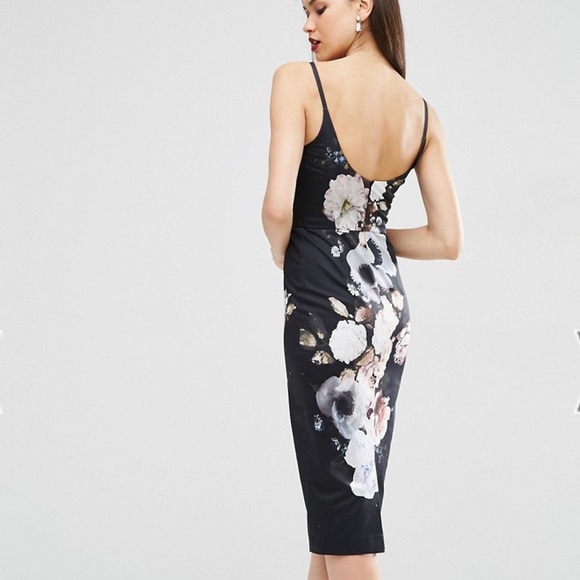 ASOS Black Floral Dress - Picture 8 of 9